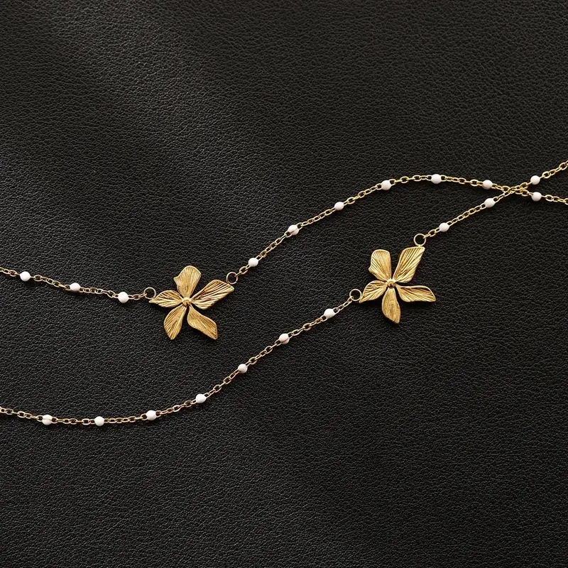 Golden Flower Necklace - FY0080